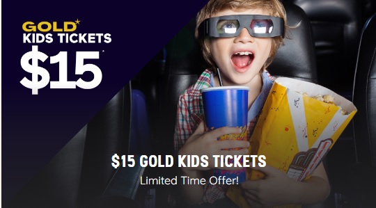 $15 GOLD Kids Tickets